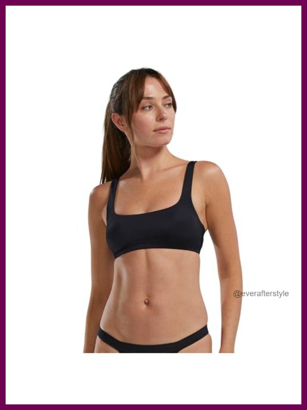 TYR Kelly Square Neck Swim Top Bralette Sleeveless Slim Fit